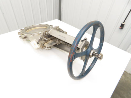 Fabri-Valve C67 10" Stainless Knife Gate Valve Rising Stem Lug Style *Bad Seal*