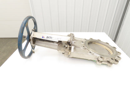 Fabri-Valve C67 10" Stainless Knife Gate Valve Rising Stem Lug Style *Bad Seal*