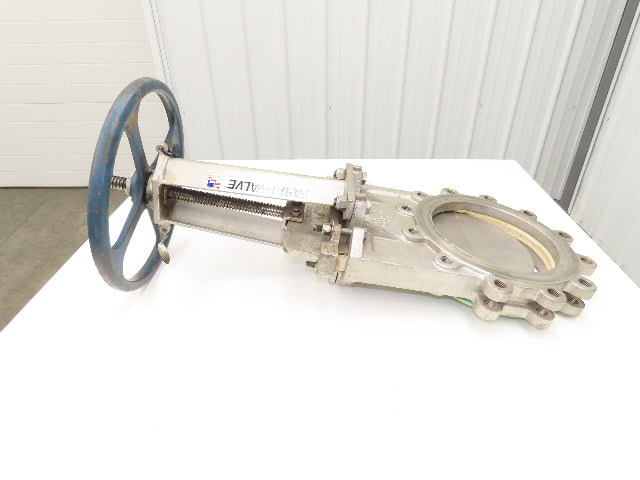 Fabri-Valve C67 10" Stainless Knife Gate Valve Rising Stem Lug Style *Bad Seal*