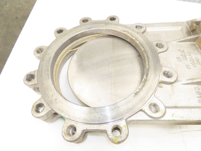 Fabri-Valve C67 10" Stainless Knife Gate Valve Rising Stem Lug Style *Bad Seal*