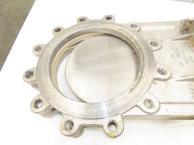 Fabri-Valve C67 10" Stainless Knife Gate Valve Rising Stem Lug Style *Bad Seal*