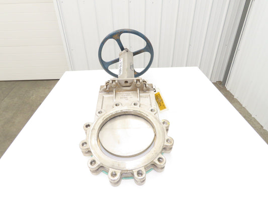 Fabri-Valve C67 10" Stainless Knife Gate Valve Rising Stem Lug Style *Bad Seal*