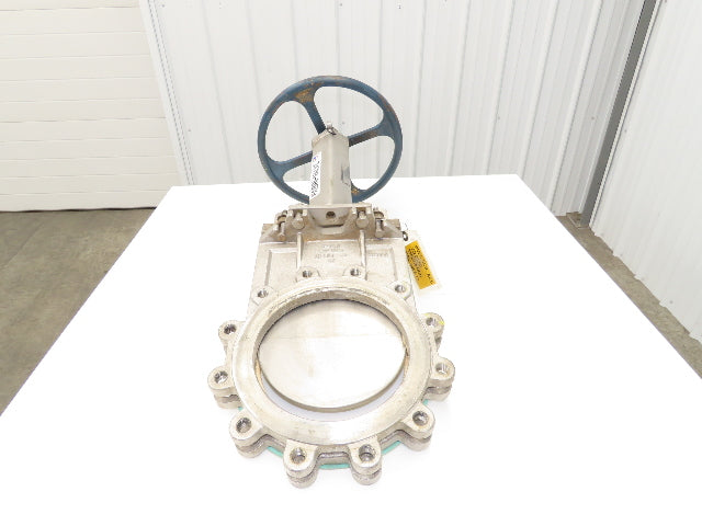 Fabri-Valve C67 10" Stainless Knife Gate Valve Rising Stem Lug Style *Bad Seal*