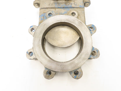 A-C Valve Inc 6" Stainless Knife Gate Valve Lug Style Rising Stem *Bad Seal*