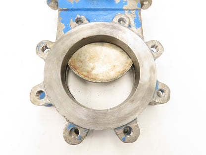 A-C Valve Inc 6" Stainless Knife Gate Valve Lug Style Rising Stem *Bad Seal*