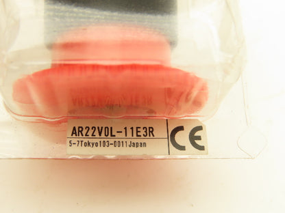 Fuji Electric 24V Illuminated Pushbutton E-Stop Switch Mushroom Red 22mm 250V 6A