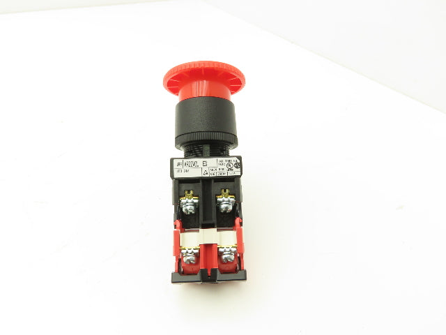 Fuji Electric 24V Illuminated Pushbutton E-Stop Switch Mushroom Red 22mm 250V 6A