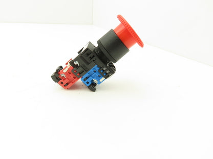 Fuji Electric 24V Illuminated Pushbutton E-Stop Switch Mushroom Red 22mm 250V 6A