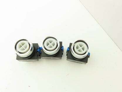 Idec ABW110-G ABW110-Y Pushbutton Switch Green Yellow 22mm 600V 10A Lot of 3