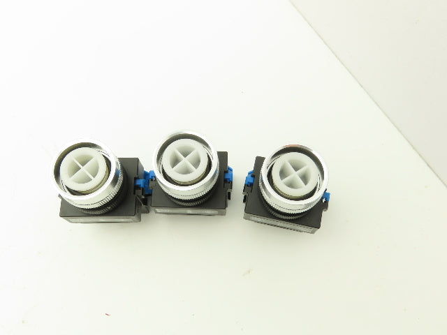 Idec ABW110-G ABW110-Y Pushbutton Switch Green Yellow 22mm 600V 10A Lot of 3