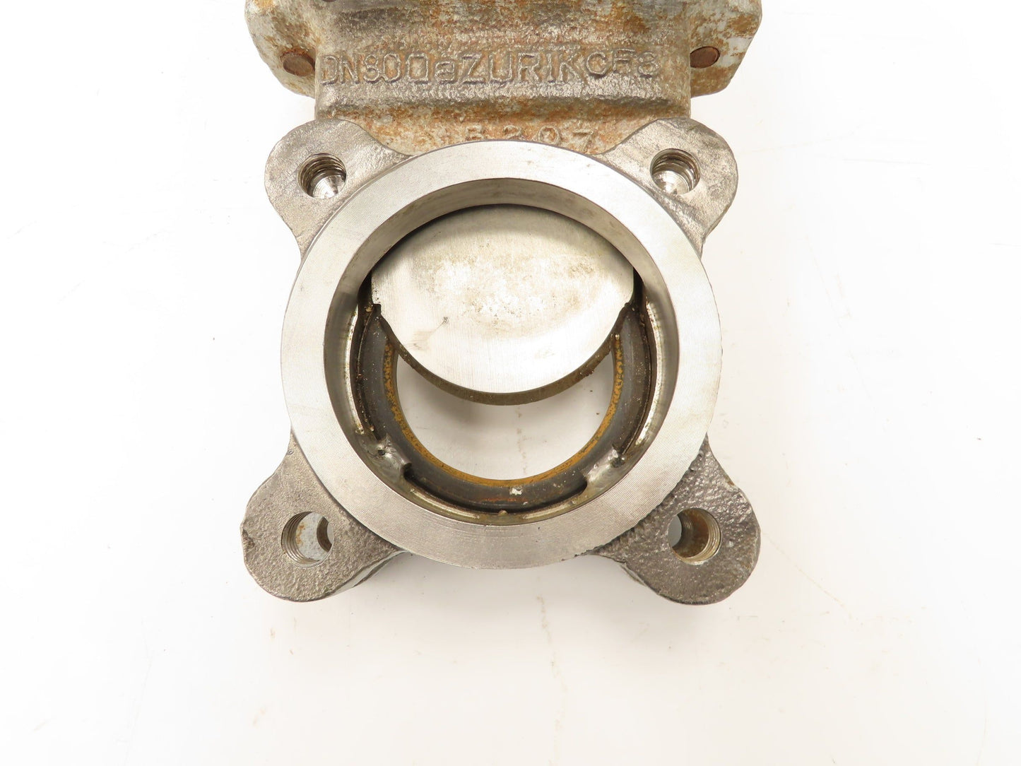 DeZurik Fig. 825 3" Stainless Knife Gate Valve Lug Style Rising Stem Rubber Seat