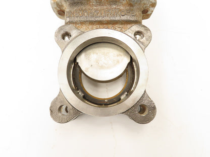 DeZurik Fig. 825 3" Stainless Knife Gate Valve Lug Style Rising Stem Rubber Seat