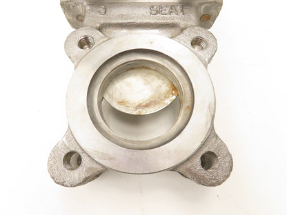 DeZurik Fig. 824 3" Stainless Knife Gate Valve Lug Style Rising Stem Metal Seat