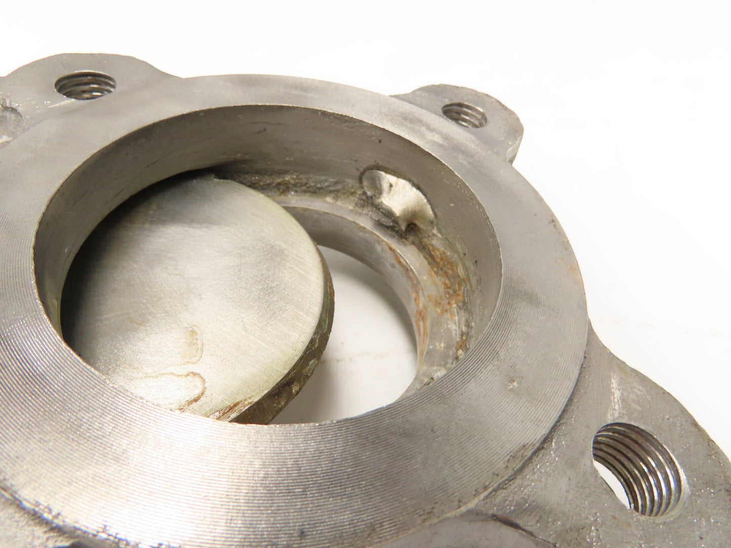 DeZurik Fig. 824 3" Stainless Knife Gate Valve Lug Style Rising Stem Metal Seat