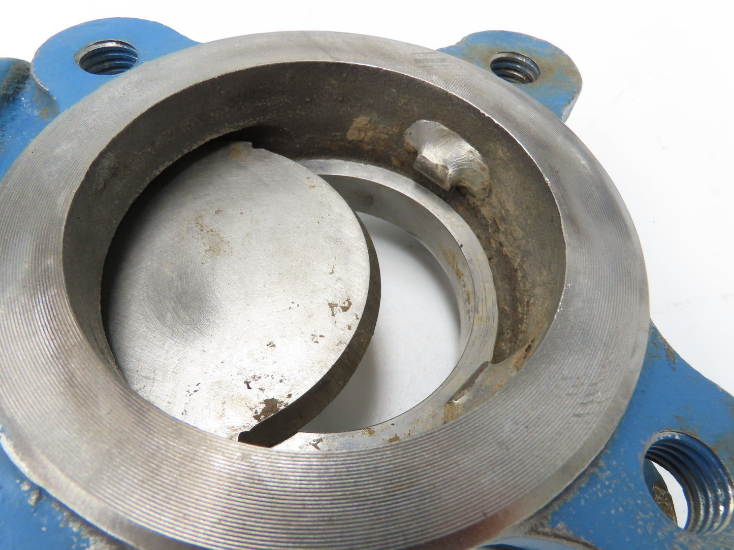 DeZurik Fig. 827 3" Stainless Knife Gate Valve Lug Style Rising Stem Metal Seat