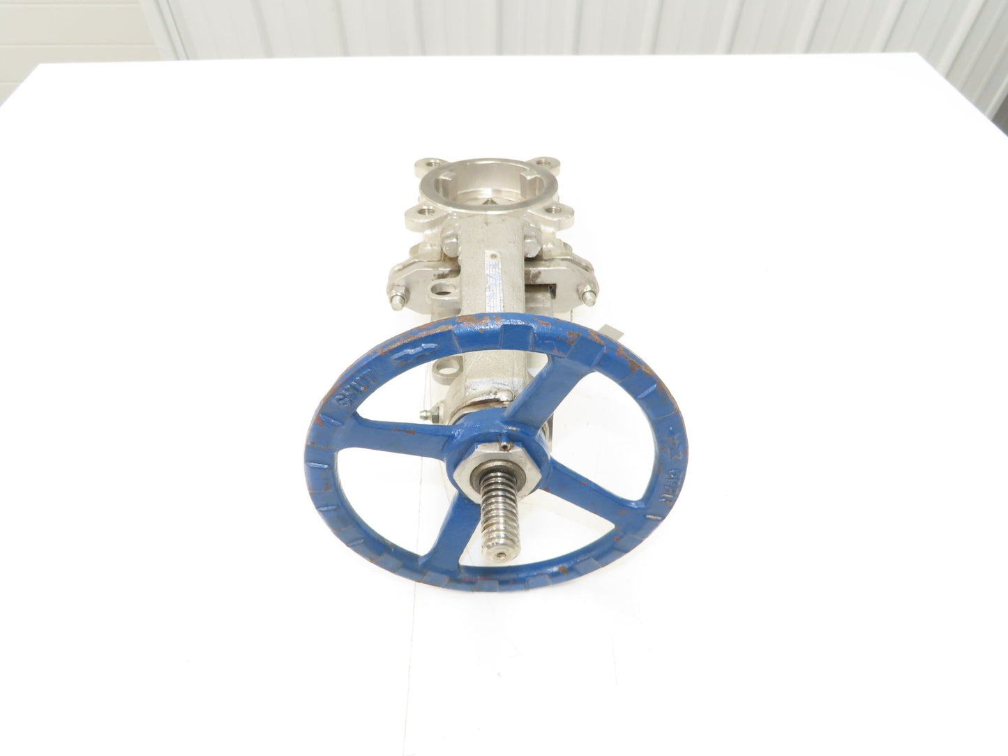 FNW 65BM 3" Stainless Knife Gate Valve V-Port Rising Stem Metal Seat