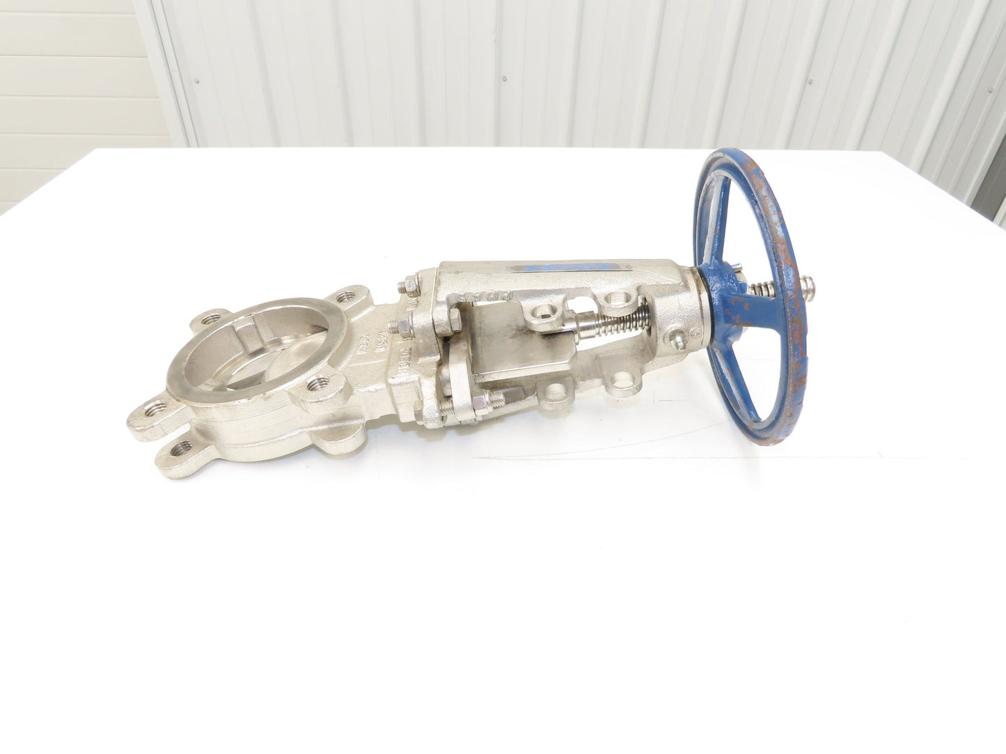 FNW 65BM 3" Stainless Knife Gate Valve V-Port Rising Stem Metal Seat