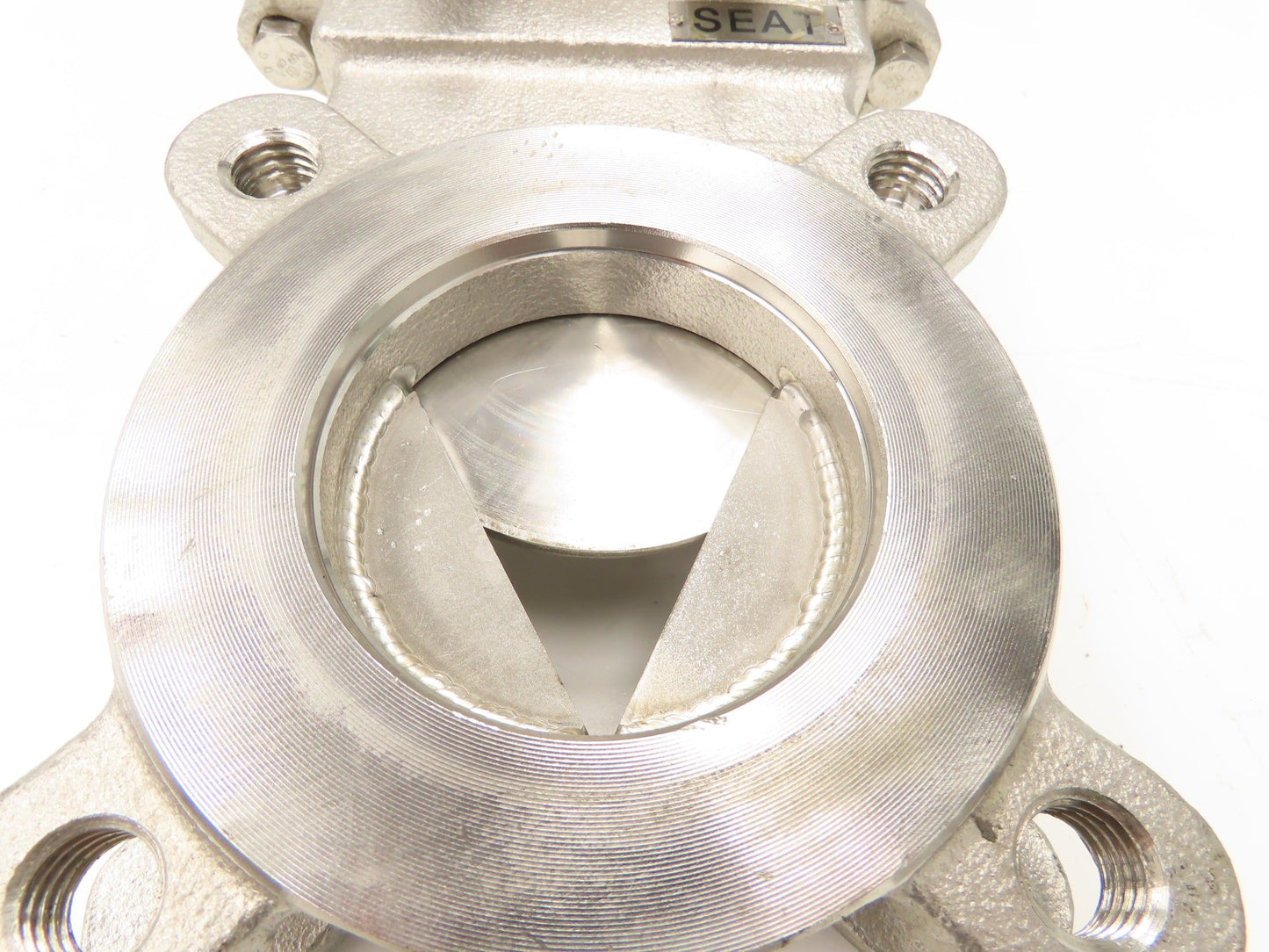 FNW 65BM 3" Stainless Knife Gate Valve V-Port Rising Stem Metal Seat