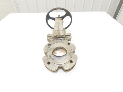 ITT Fabri-Valve C37 3" Stainless Knife Gate Valve Rising Stem Metal Seat