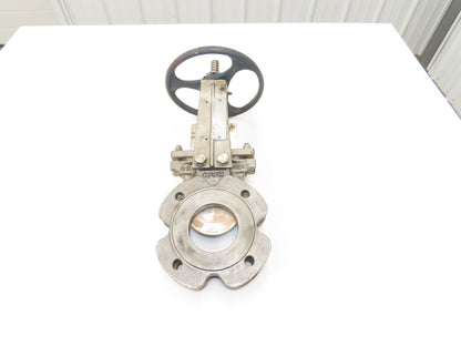 ITT Fabri-Valve C37 3" Stainless Knife Gate Valve Rising Stem Metal Seat