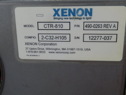 Xenon CTR-810 RC 800 UV Vis Pulsed Lighting System Controller 2-C32-H105 Config