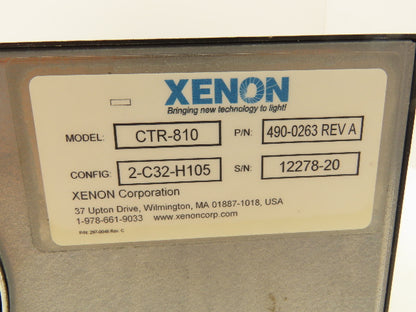 Xenon CTR-810 RC 800 UV Vis Pulsed Lighting System Controller 2-C32-H105 Config