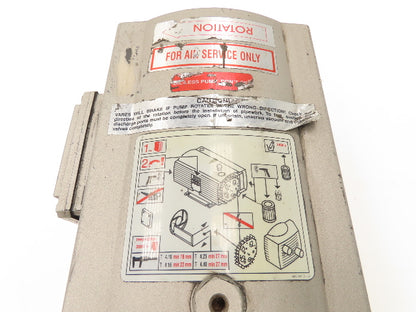Becker VT 4.10 Rotary Vane Oil-less Vacuum Pump 1Hp 850mbar 460V 3PH 12m³/h