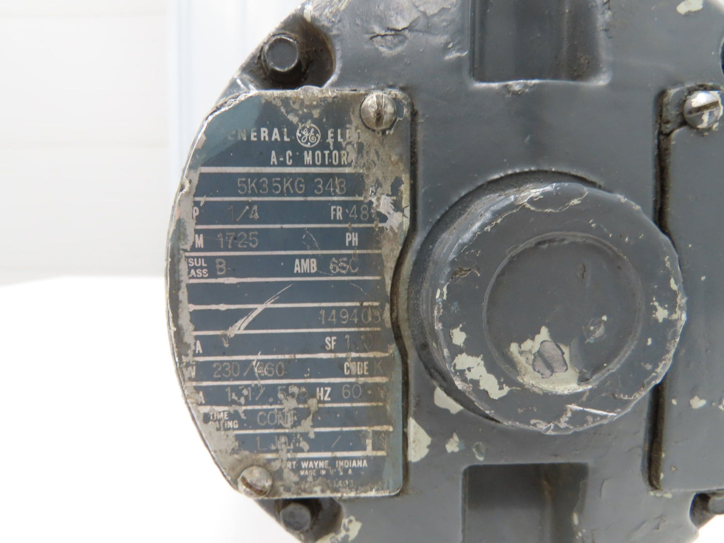 GE General Electric 5K35KG343 Inline Gearmotor 31.3:1 Reducer 56rpm 460V 3PH