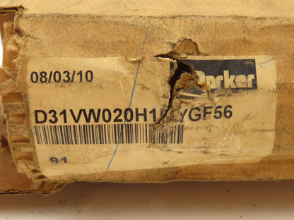Parker D31VW020H1NYGF56 Pilot Operated Hydraulic Solenoid Valve 5000/3000 PSI