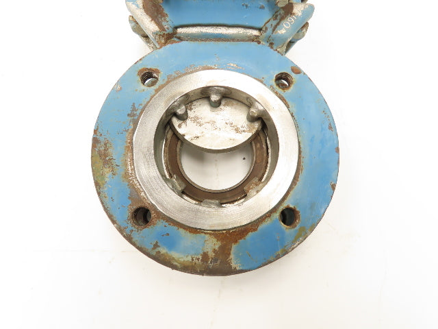 DeZurik 828 3" Knife Gate Valve Lug Style Rising Stem 316SS Disc Rubber Seat