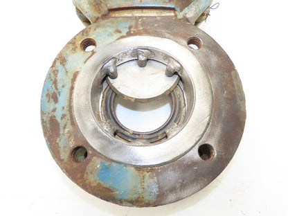 DeZurik 828 3" Knife Gate Valve Lug Style Rising Stem 316SS Disc Rubber Seat