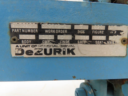 DeZurik 828 3" Knife Gate Valve Lug Style Rising Stem 316SS Disc *Bad Seal*