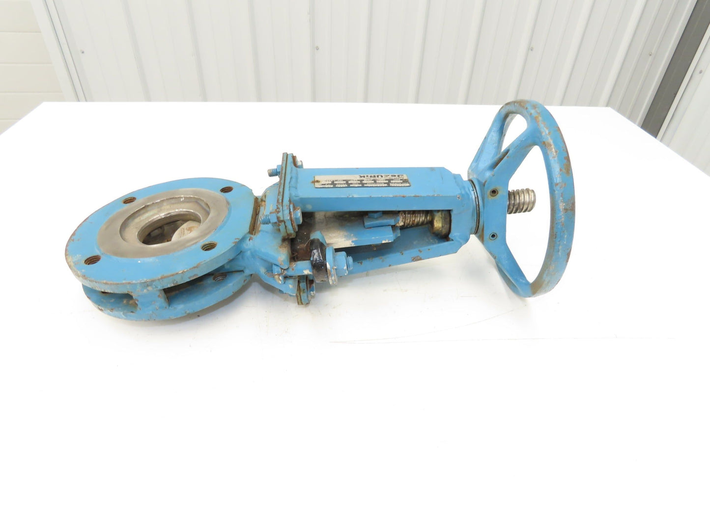 DeZurik 828 3" Knife Gate Valve Lug Style Rising Stem 316SS Disc *Bad Seal*