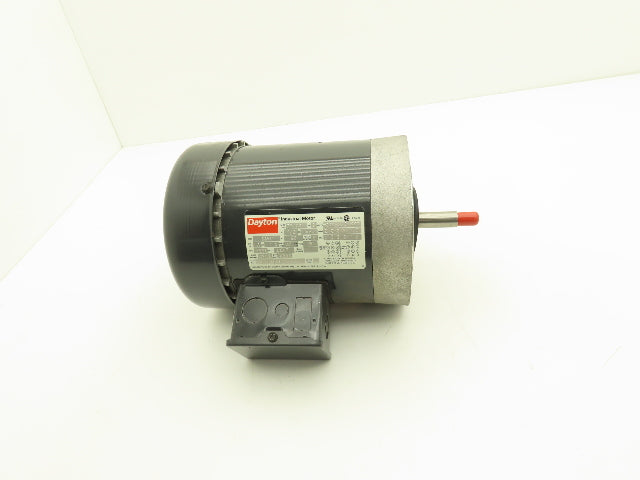 Dayton 3N723 AC Electric Motor 1/2Hp 3450rpm 220/440v 3Ph 56J Frame TEFC