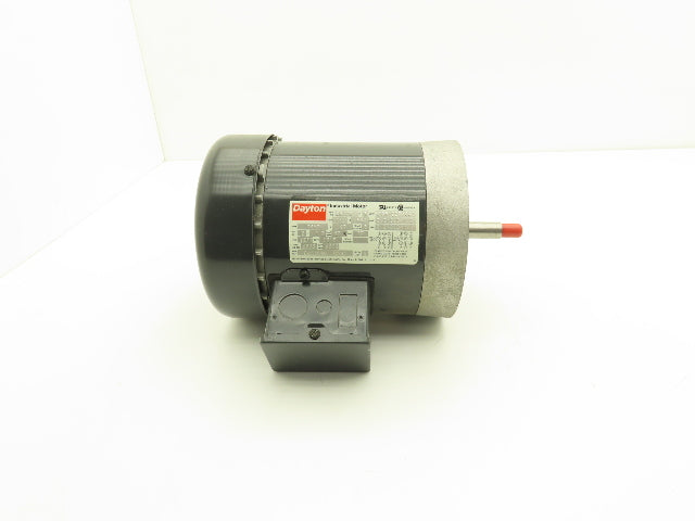 Dayton 3N723 AC Electric Motor 1/2Hp 3450rpm 220/440v 3Ph 56J Frame TEFC