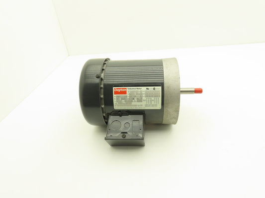 Dayton 3N723 AC Electric Motor 1/2Hp 3450rpm 220/440v 3Ph 56J Frame TEFC