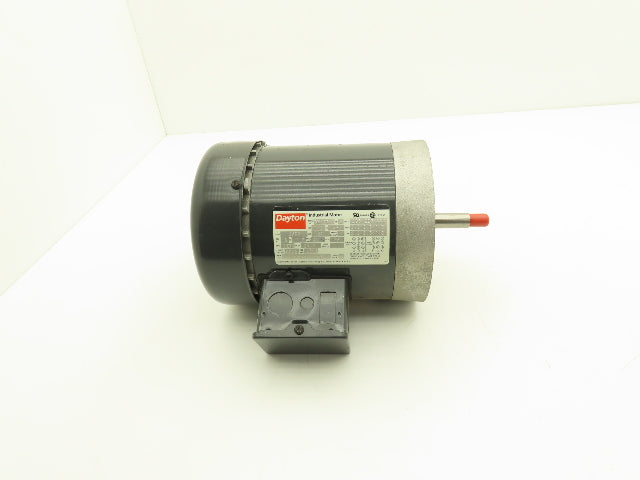 Dayton 3N723 AC Electric Motor 1/2Hp 3450rpm 220/440v 3Ph 56J Frame TEFC