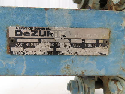 DeZurik 827 Flanged 3" Knife Gate Valve Rising Stem 316SS Disc Metal Seat