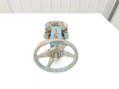 DeZurik 827 Flanged 3" Knife Gate Valve Rising Stem 316SS Disc Metal Seat