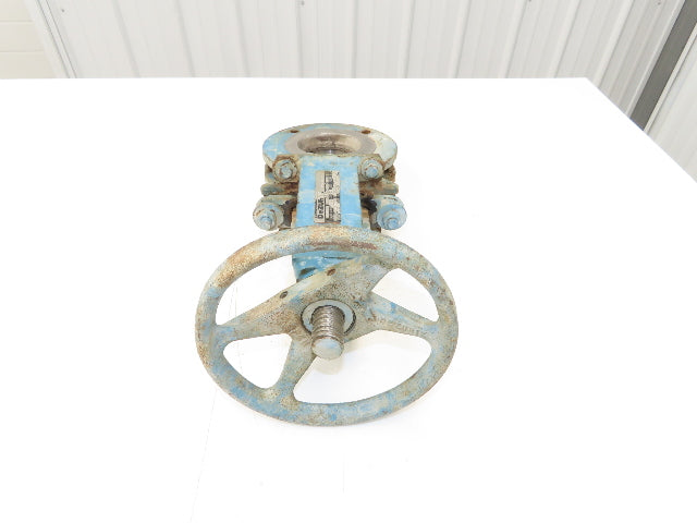 DeZurik 827 Flanged 3" Knife Gate Valve Rising Stem 316SS Disc Metal Seat