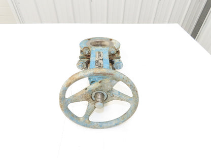 DeZurik 827 Flanged 3" Knife Gate Valve Rising Stem 316SS Disc Metal Seat