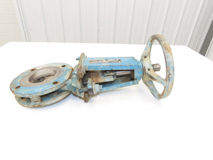 DeZurik 827 Flanged 3" Knife Gate Valve Rising Stem 316SS Disc Metal Seat