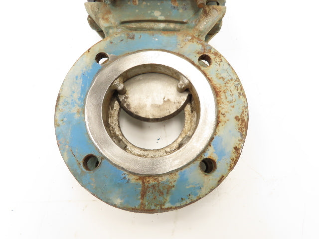 DeZurik 827 Flanged 3" Knife Gate Valve Rising Stem 316SS Disc Metal Seat