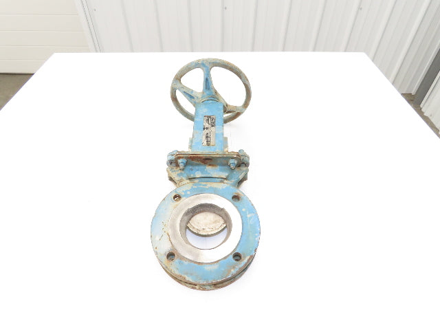 DeZurik 827 Flanged 3" Knife Gate Valve Rising Stem 316SS Disc Metal Seat