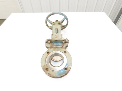 DeZurik 827 Flanged 3" Knife Gate Valve Rising Stem 316SS Disc Metal Seat