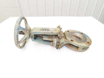 DeZurik 827 Flanged 3" Knife Gate Valve Rising Stem 316SS Disc Metal Seat