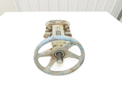 DeZurik 827 Flanged 3" Knife Gate Valve Rising Stem 316SS Disc Metal Seat