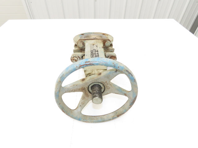 DeZurik 827 Flanged 3" Knife Gate Valve Rising Stem 316SS Disc Metal Seat