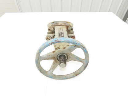 DeZurik 827 Flanged 3" Knife Gate Valve Rising Stem 316SS Disc Metal Seat