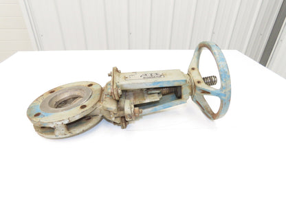 DeZurik 827 Flanged 3" Knife Gate Valve Rising Stem 316SS Disc Metal Seat